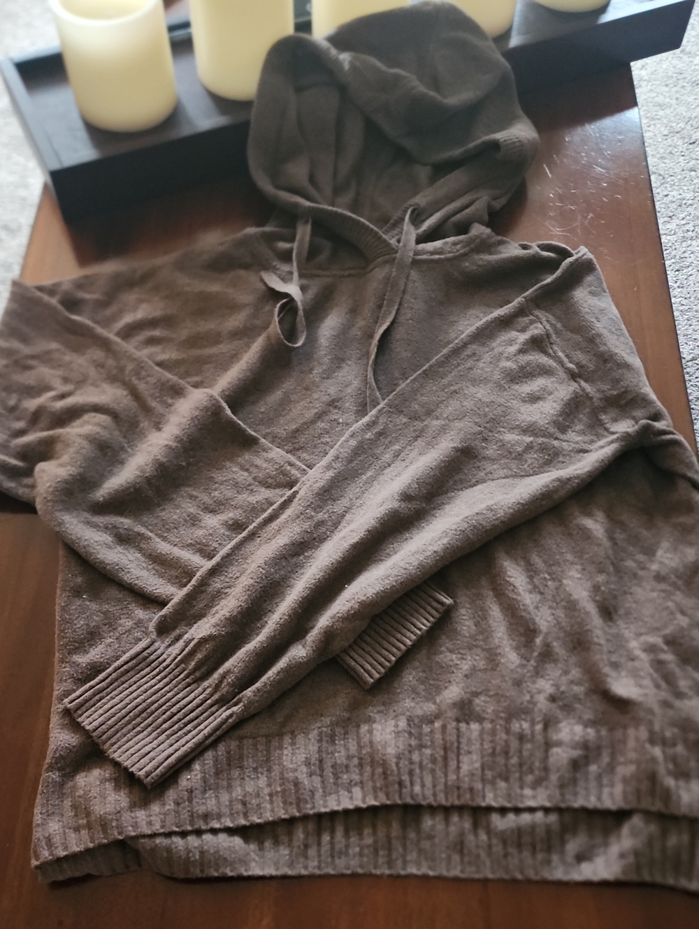 GAP Cash soft Brown Hooded Lightweight Womens  Sweater